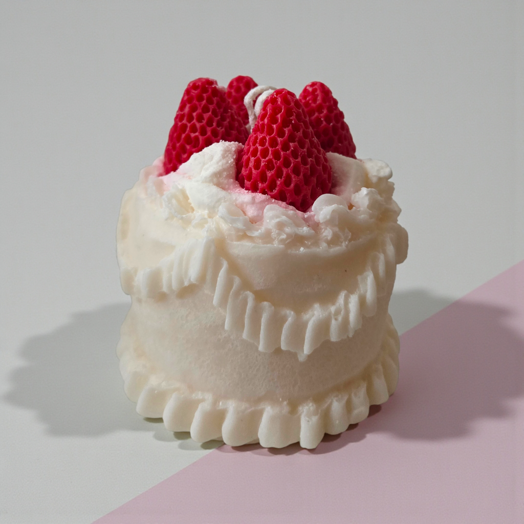Strawberry Cake Candle