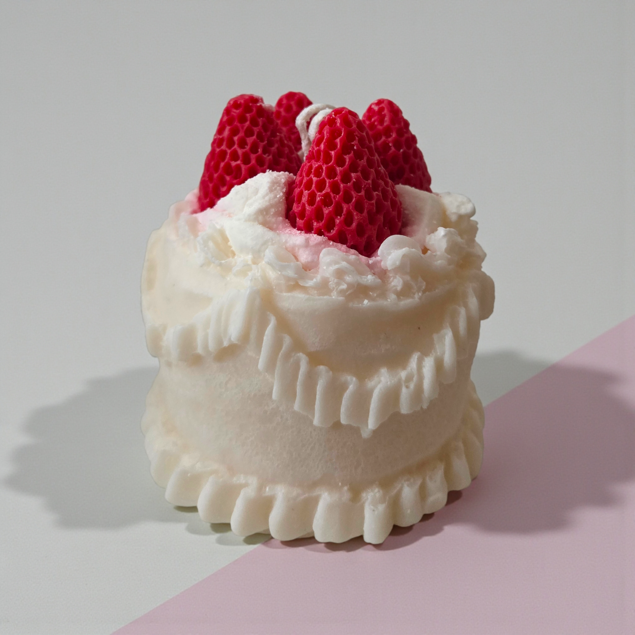 Strawberry Cake Candle